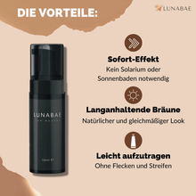 Lade das Bild in den Galerie-Viewer, 2x Lunasun Tan Mousse + GRATIS Handschuh Set