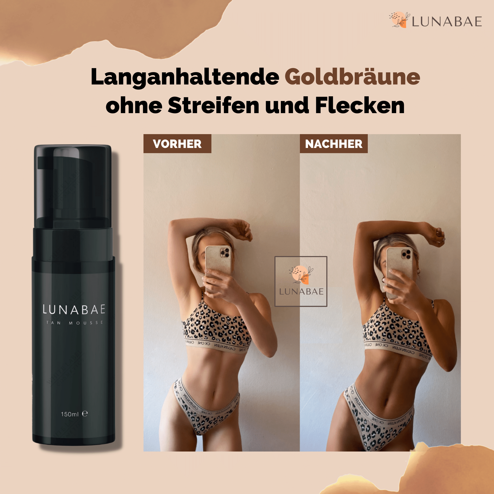 Lunabae Selbstbräuner | Bräunungscreme | Bräunungsmousse | Magic Tan ...