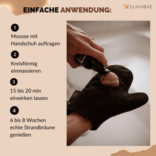 Lade das Bild in den Galerie-Viewer, Lunasun Tan Mousse + Handschuh Set
